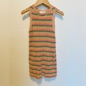 Zara Multicolor Girls crochet Dress